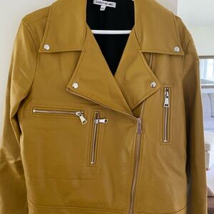 Elizabeth and James Faux Leather Moto Jacket